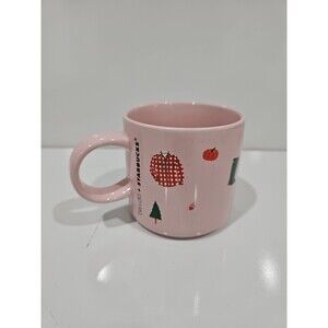 2018 STARBUCKS BANDO "Limited Edition" 12oz Pink Stay Cozy Sweater Weather Mug